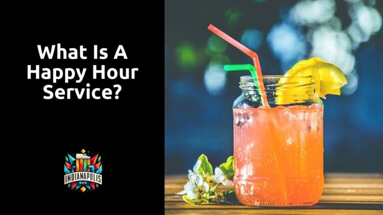 What is a happy hour service?