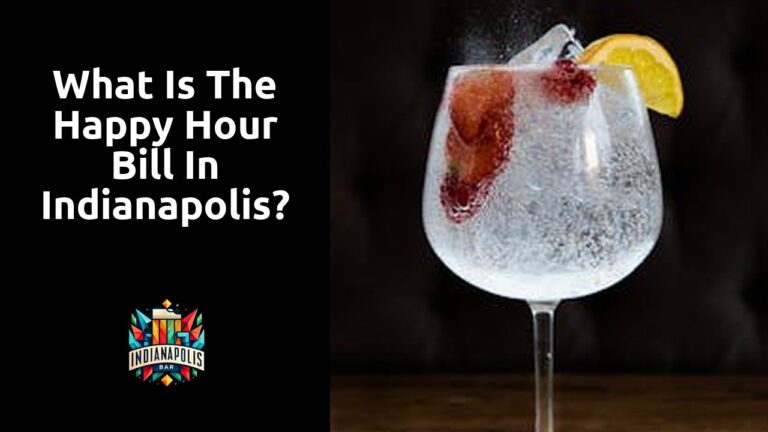 What is the happy hour bill in Indianapolis?