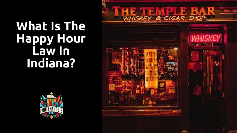 What is the happy hour law in Indiana?