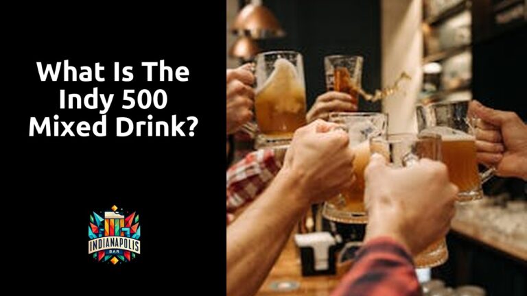 What is the Indy 500 mixed drink?