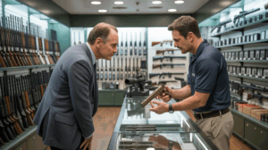 modern gun store interior
